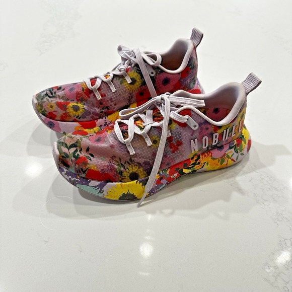 NOBULL Superbloom Rip Stop Runner Floral M 6.5/W 8 Athletic Sneakers - Picture 3 of 9
